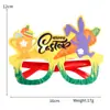 Gafas de Pascua Fiesta Navideña Decoraciones para Fiestas Accesorios para Fotos Marco de Gafas de Conejo de Dibujos Animados Zanahoria