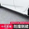 Adecuado para Modificación de Faldón Lateral de Honda Civic Décima Generación 16-21 Nuevo Civic Puerta Patrón Fibra de Carbono Negro Brillante Pequeño Contorno