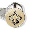Venda Quente Transfronteiriça NFL Time Pedra Preciosa 32 Logos de Equipe de Futebol Americano NFL Pingente Anel em Relevo Pingente de Chaveiro