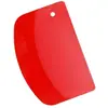 Rascador de Plástico Grande Juego de Tres Piezas Herramienta Semicircular, Rascador para Pasteles, Rascador Trapezoidal de Plástico, Engrosado, Transfronterizo, en Stock