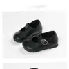 Colección Otoño 2026: Zapatos de vestir sencillos para niña estilo retro, inspiración británica, diseño simple, suela suave, antideslizantes, estilo coreano, versátiles, zapatos de piel estilo princesa
