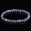 Jingde Jewelry 8A Pulsera de Anillo Único de Piedra Lunar Gris Natural para Mujer Pulsera de Cuentas Redondas de Lavolita Luna Azul en stock Venta al por mayor