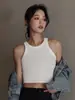 Regata Camisola Feminina, Adequada para Usar em Camadas ou Sozinha, Camisa Básica de Verão, Novo Estilo Curto 2026, Modelo Branco Esportivo Mais Vendido
