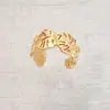 Nuevo Anillo de Hoja de Tortuga de Colina Swahili Anillo Retro de Nicho Simple Versátil Diseño Atmosférico de Lujo Ligero