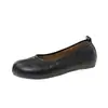 Mocassins Vermelhos Retrô Planos Femininos Estilo Francês com Saias 2026 Novos Mocassins de Bico Dividido Falso Slip-on Sapatos de Dirigir Sapatos de Vovó