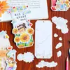 Marcadores de página de desenho animados DIY para alunos da pré-escola e do ensino fundamental, feitos à mão com papel de desenho pequeno