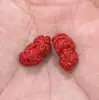Atacado Cinábrio Bruto Baixo Conteúdo Areia Vermelha Contas Espaçadoras Pixiu Pingentes Contas DIY Acessórios de Joalheria para Pulseira