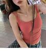 Nuevo Camisola de Verano Estilo Coreano de Doble Tirante para Mujer, Ajustado, Versátil, con Almohadillas en el Pecho, Top de Espalda Hermosa, Trendy
