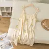 Pijama de Gaze de Algodão Puro para Meninas Verão 2026 Gaze de Algodão Dupla Camisola Feminina Camisola para Dormir Roupas de Casa Femininas Comércio Exterior