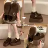 Zapatos de Algodón Cálidos Retro que Aumentan la Altura 8cm para Mujer, Botas de Nieve Birkenstock Forradas de Felpa, Mocasines de Suela Gruesa para Invierno 2026, Estilo Slip-On