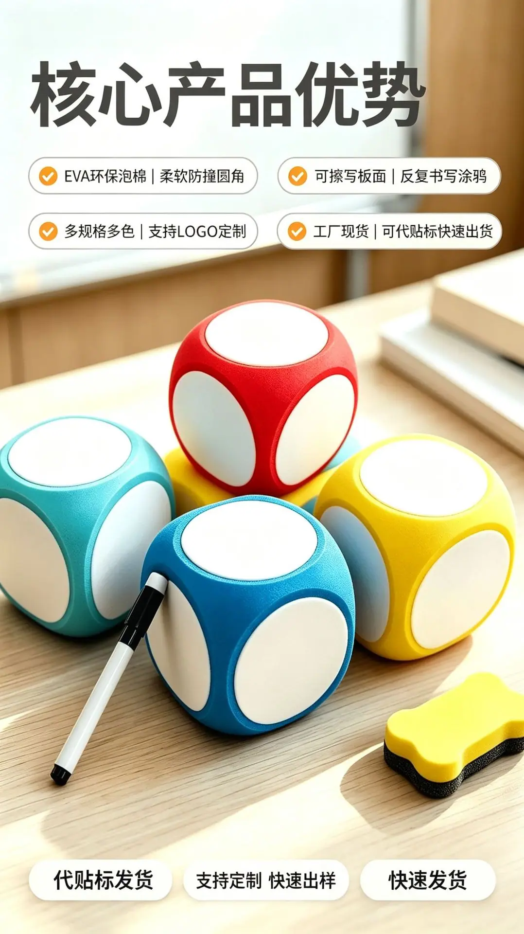 "EVA泡沫抛投掷大骰子/