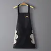 Avental de cozinha doméstico para cozinhar, à prova de óleo, modelo novo para adultos, avental popular estilo coreano, roupa de trabalho impermeável para tarefas domésticas