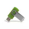 Pen Drive Logotipo Personalizado Leilão Publicidade Exposição Presente Atacado 16g Pen Drive USB Metal Rotativo Gravado 32g Pen Drive