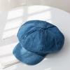 Gorra octogonal de mezclilla estilo coreano para mujer, suave, holgada, informal, combinable, de primavera y verano, estilo japonés, estilo pintor vintage.