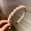 Malha torção headband feminino Verão Super fada floral faixa de cabelo retro Francês fino hairpin pacote de cabelo cocar estilo princesa