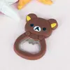 Abrebotellas de Goma Suave de PVC de Dibujos Animados Portátil de Plástico para Cerveza Abrebotellas de Gatito Pingüino en stock Regalo