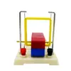 Campo Magnético en Experimento de Corriente Aparato Regla de la Mano Izquierda Fuerza de Ampere Instrumento de Enseñanza de Física Rieles de Cobre Bobina Cuadrada