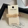Clipes de Bico de Pato Pequenos Rétro Etiqueta Dourada Coreana Francesa Presilha de Cabelo Laço Francês Presilha de Cabelo de Temperamento de Ácido Acético Acessórios de Cabelo