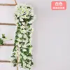 Vinha artificial de violeta, trepadeira de flores falsas para decoração de parede, ornamento de plástico para sala de estar interna, planta para pendurar na parede