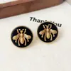 Pendientes Vintage de Moda de Abeja para Mujer, Pendientes Grandes Únicos y Versátiles, Pendientes de Abeja de Estilo Callejero de Moda para Influencers