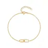 Pulsera Sencilla y Elegante con Doble Hebilla Cruzada Incrustaciones de Circonita para Uso Diario para Mujeres Pulsera de Diseño de Nicho Japonés y Coreano