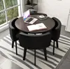 Juego Simple de Mesa y Sillas para Recepción, Mesa de Negociación, Mesa y Sillas para Recepción de Tienda de Uso Comercial, Mesa Redonda Pequeña para Oficina y Ocio