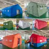 Tienda inflable para mando de emergencia, ayuda en desastres, refugio contra el viento y la lluvia, tienda de alojamiento, tienda de entrenamiento de evacuación de emergencia contra incendios, camuflaje