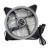 Ventilador de refrigeración para computadora de 12 cm Double Halo 12025 ARGB streamer, ventilador de chasis de doble apertura colorido
