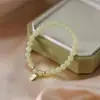 Pulsera de Jade Hotan Marca Fu para Mujer, Pulsera de Perlas, Estilo Chino, Lujo Ligero, de Nicho y Exquisita, Regalo del Día de San Valentín 2023 para Mejores Amigas