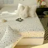 2026 Novo Estilo Algodão Fofo Nuvem Kapok Gaze Enrugada Lençol de Cama de Solteiro Peça Única Estudante Cama Refrescante de Verão Lençol de Cama