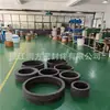 Tubo grande de diámetro grande, tubo grande de PTFE relleno de grafito más fibra de carbono, tubo negro de tamaño grande de PTFE