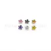 Aretes de Acero Inoxidable Estrella de Cinco Puntas Zirconia 5A, Piercings para Labio, Aretes para Cartílago Auricular Garra de Estrella, Acero de Titanio, Joyería Personalizada para Piercing, Cabezales de Repuesto