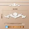 Tira de Borda para Parede de Fundo de TV com Flor de Canto Francês em Linha de PU Imitação de Gesso Tira Decorativa Teto Estilo Europeu Americano