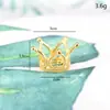 Tiara de coroa infantil em liga original, base de bolinha pequena em formato de coração, acessórios de brinquedo DIY, tampa de garrafa, ornamento de decoração de buquê