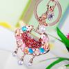Guochao Fortune Fortune Hulu Llavero de Coche para Mujer Creativo Diamante Colgante de Bolsa Llavero de Metal Regalo Lote