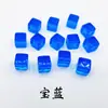 Dados Acrílicos Brilhantes Joias Bloco Quadrado Colorido Transparente Acessórios Doce Colorido Decoração de Contas Quadradas Coloridas