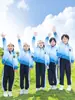 Uniforme escolar uniforme primário terno de três peças primavera e outono uniforme de jardim de infância verão uniforme de jardim de infância roupas esportivas infantis uniforme de beisebol azul