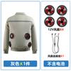 Traje de aire acondicionado de alta potencia de 12 V con cuatro ventiladores, nuevo traje de trabajo de verano para exteriores con herramientas de protección y ventilador.