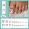 Balas de Goma Frutadas Dopamina, Inteligente e Divertido, Moda Francesa, Clareador, Estilo Europeu e Americano, Unhas Postiças Removíveis, 24 Peças