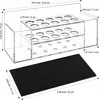 Estante Magnético de Acrílico para Refrigerador con Almacenamiento para Tiza, Pizarra Transparente, Soporte para Marcador de Pizarra Blanca