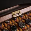Caja de Regalo para Reloj Mecánico Caja de Almacenamiento de Regalo Rectangular Portátil Con Cerradura Caja de Almacenamiento de Relojes