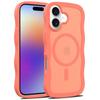 Modelo Nuevo Adecuado para Apple 17Promax Piel de Onda Grande Sensación Magnética 15 Funda para Teléfono Móvil Iphone16E Anticaídas y Resistente a la Suciedad