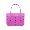 Bolsa de Playa Eva para Exteriores Europea y Americana, Bolsa con Agujeros, Accesorio DIY, Bolsa Impermeable de Baño de Gran Capacidad, Neceser