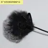 Telefone para Entrevista ao Vivo ao Ar Livre Microfone com Clipe de Gola Abelha Cobertura à Prova de Vento Conjunto de Suéter Mao Mao à Prova de Vento