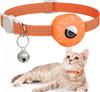 Amazon Apple Airtag Collar para Gato Rastreador de Posicionamiento Cubierta de Silicona Tres Seda Reflectante Bolsa Campana Perro Mascota