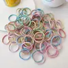 Gomas para el pelo de pulgar de colores caramelo estilo coreano, modelo nuevo 2026, diademas para el pelo para niños que no dañan el cabello, alta elasticidad, pequeñas gomas para el pelo en un frasco