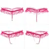 Ropa interior sexy para mujer, tanga transparente de perlas, cintura baja, encaje, tentación, pantalones cortos, ropa interior sexy para mujer
