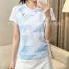 Uniformes de badminton para homens e mulheres, respiráveis, de secagem rápida, para competição e treino, de manga curta, uniformes de tênis infantis, uniformes de equipe esportiva