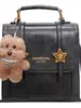 Mochila Retro Transfronteriza Moda Femenina Casual Nicho Estudiante Bolsa Escolar Multifuncional Hombro Cruzado Bolso Cuadrado Pequeño