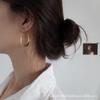 Pendientes sencillos de gota de agua de Corea del Sur con personalidad y temperamento que combinan con todo, estilo frío para mujer, rostro elegante, pendientes elegantes.